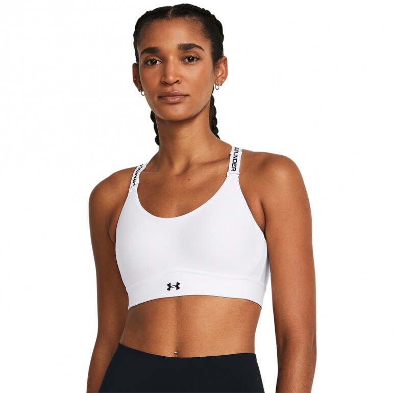 Biustonosz treningowy Under Armour UA Infinity Mid 2.0 Bra - biały