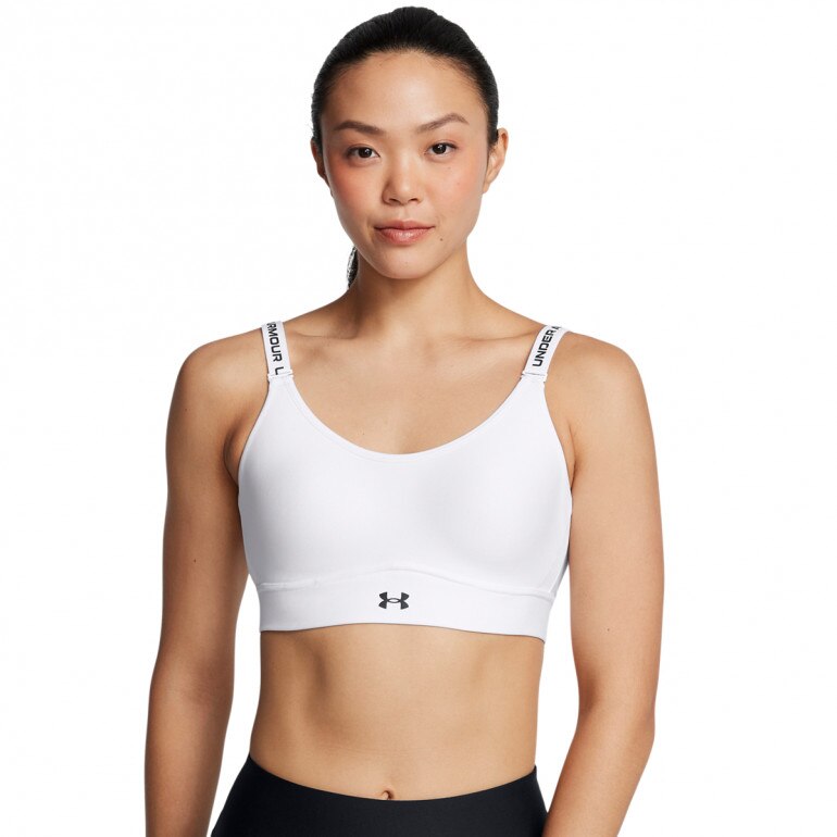 Biustonosz treningowy Under Armour UA Infinity Mid 2.0 Bra - biały