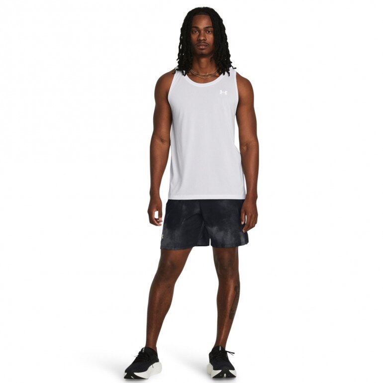 Męski top do biegania Under Armour UA Launch Singlet - biały