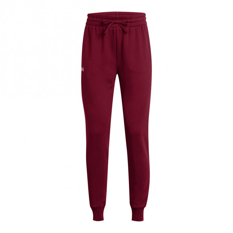 Damskie spodnie dresowe Under Armour UA Rival Fleece Jogger - czerwone