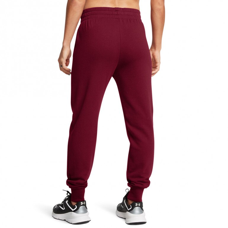 Damskie spodnie dresowe Under Armour UA Rival Fleece Jogger - czerwone