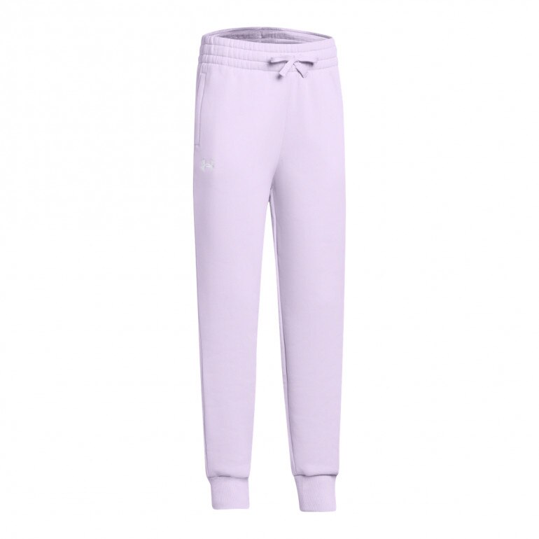 Dziewczęce spodnie dresowe Under Armour UA Rival Fleece Joggers - fioletowe