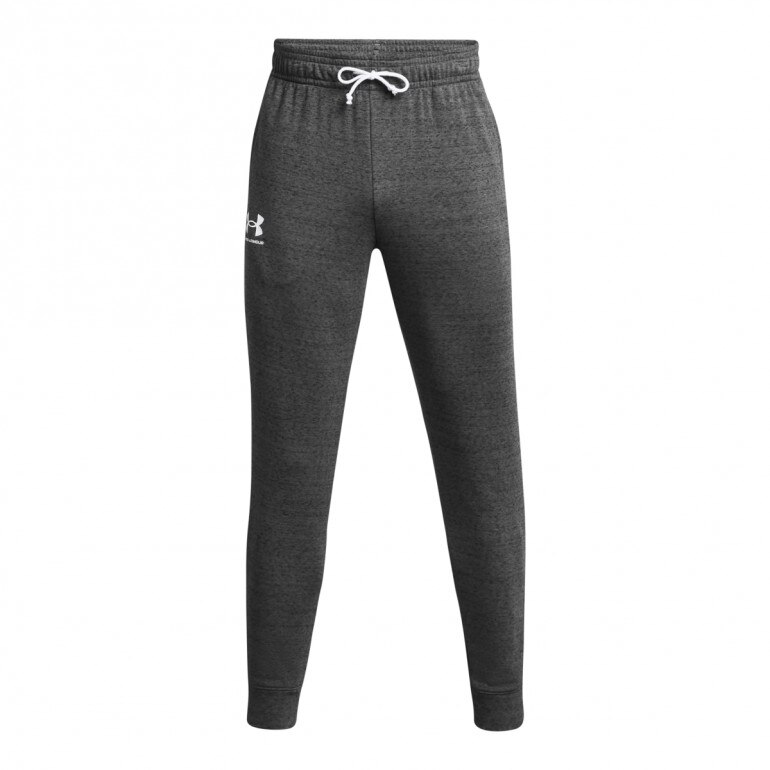 Męskie spodnie dresowe Under Armour UA Rival Terry Jogger - szare