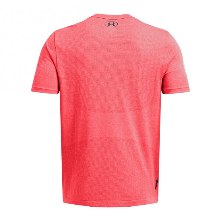 Męska koszulka treningowa Under Armour UA Rush Seamless Legacy SS - czerwona