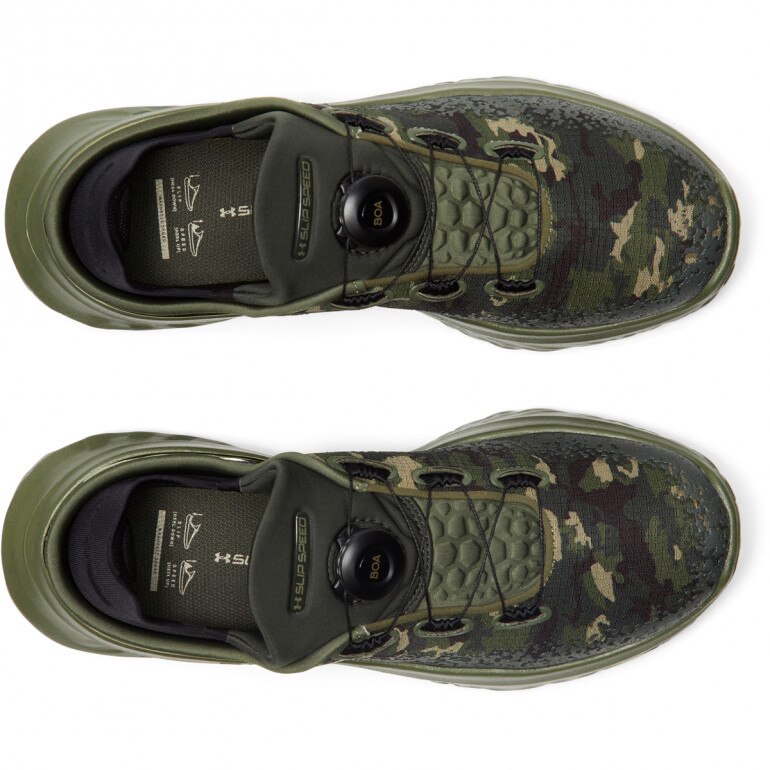 Buty treningowe uniseks Under Armour UA Slipspeed Mega Ripsp Camo - zielone