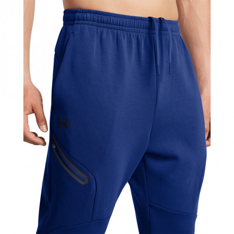 Męskie spodnie treningowe Under Armour UA Unstoppable Flc Jgr Eu - niebieskie