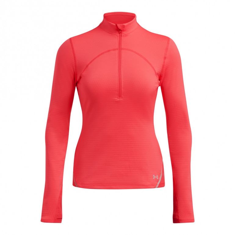 Damski longsleeve treningowy Under Armour Vanish Cw 1/2 Zip - czerwony