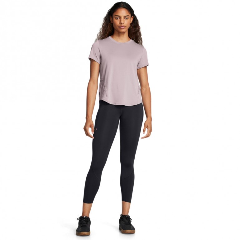 Damska koszulka treningowa Under Armour Vanish Elite Vent Loose Ss - beżowa