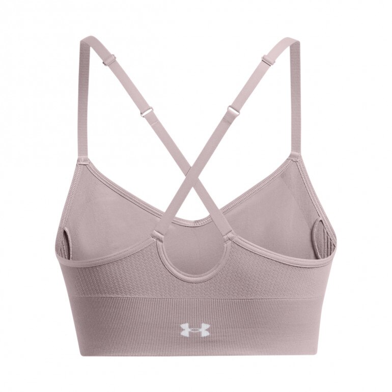 Damski biustonosz treningowy Under Armour Vanish Seamless Low Bra - beżowy