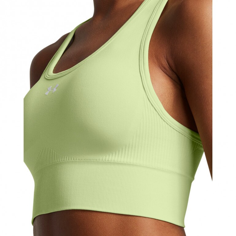 Biustonosz treningowy Under Armour Vanish Seamless Mid Bra - zielony