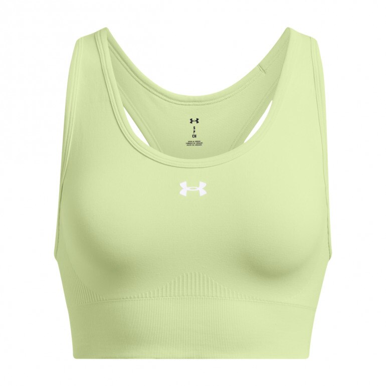 Biustonosz treningowy Under Armour Vanish Seamless Mid Bra - zielony