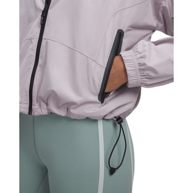 Damska kurtka wiatrówka Under Armour Unstoppable Woven Sheen Jkt - beżowa