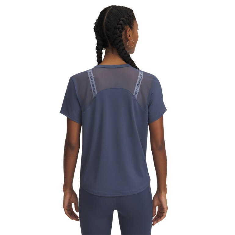 Damska koszulka treningowa Under Armour Vanish Elite Vent SS - niebieska
