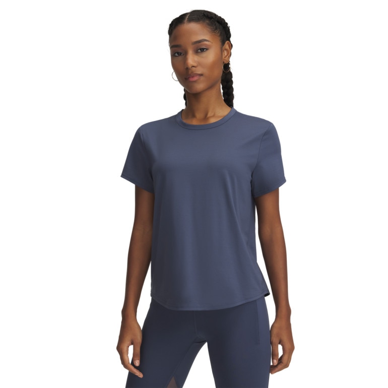 Damska koszulka treningowa Under Armour Vanish Elite Vent SS - niebieska