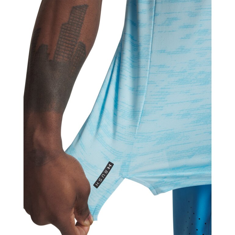 Męska koszulka treningowa Under Armour Vanish Energy Printed SS - niebieska