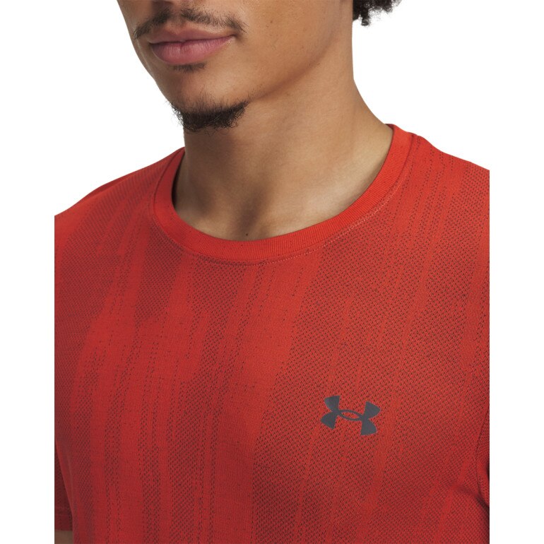 Męska koszulka treningowa Under Armour Vanish Seamless Novelty SS - czerwona