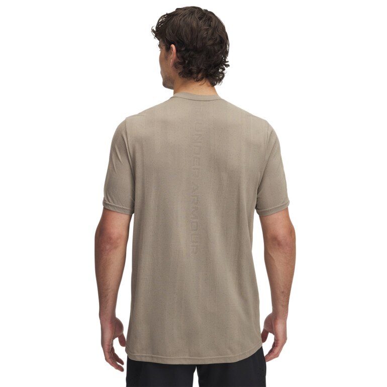 Męska koszulka treningowa Under Armour Vanish Seamless Novelty SS - brązowa