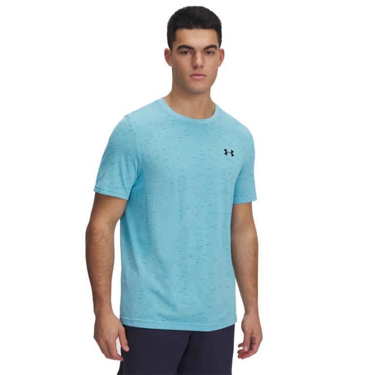 Męska koszulka treningowa Under Armour UA Vanish Seamless SS - niebieska