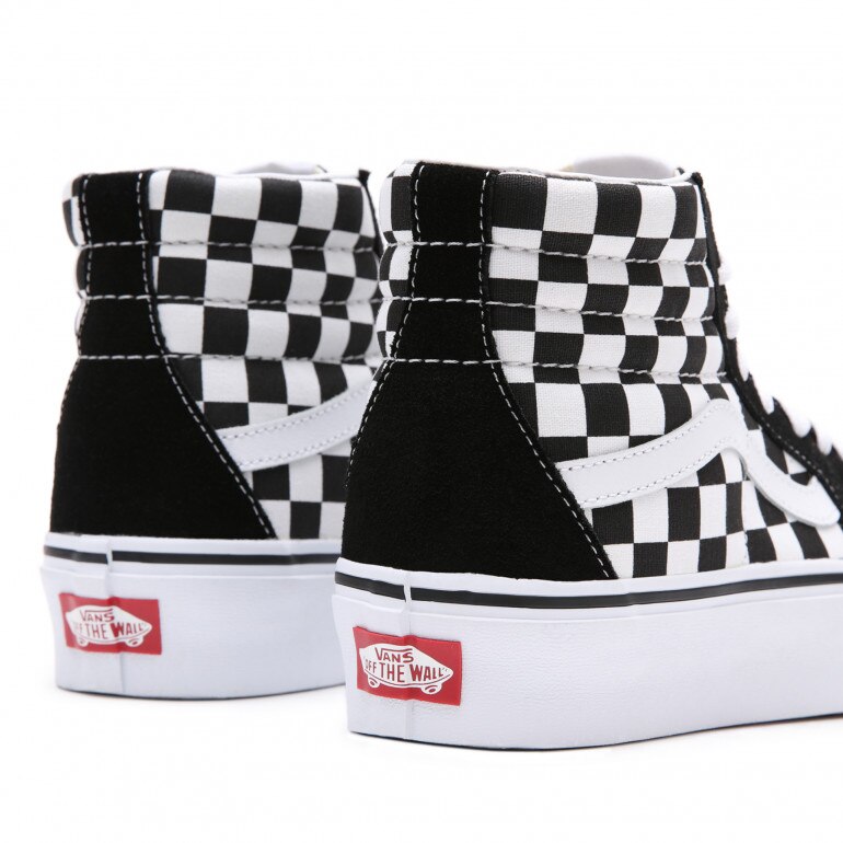 Damskie buty VANS UA SK8-Hi Platform 2.0 - czarno-białe