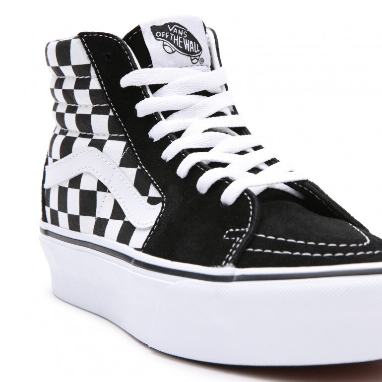 Damskie buty VANS UA SK8-Hi Platform 2.0 - czarno-białe