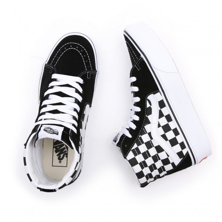 Damskie buty VANS UA SK8-Hi Platform 2.0 - czarno-białe